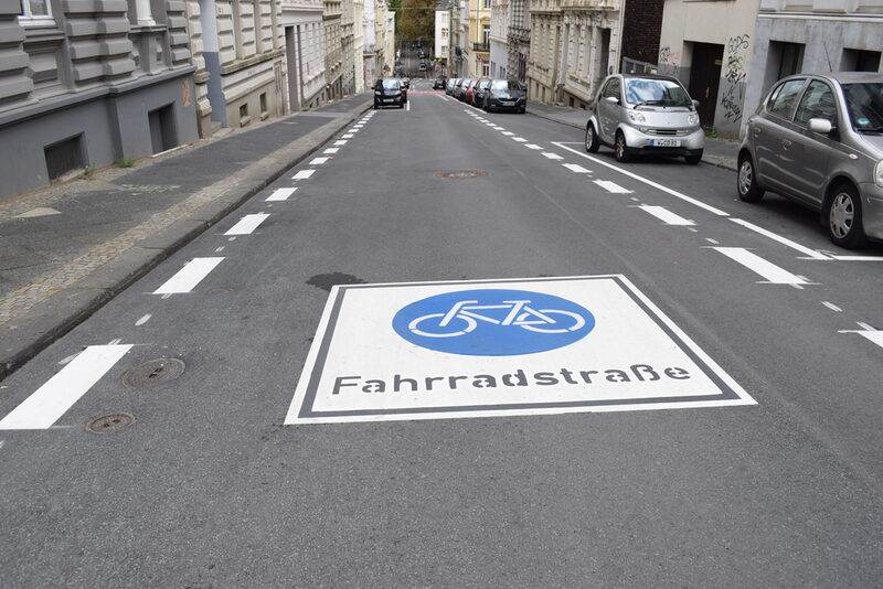 Die neue Friedrichstraße ist jetzt Fahrradstraße