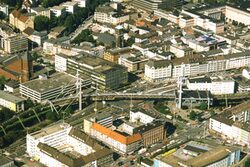 Luftbild mit Blick auf den Alten Markt