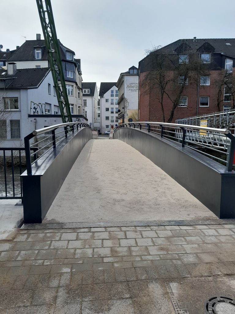 Die Brücke Pfälzer Steg ist ab jetzt für Rad- und Fußverkehr freigegeben.