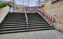 Die Treppe am Heinrich-Kamp-Platz
