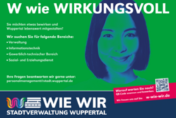 Plakat zur Kampagne mit dem Schriftzug W wie wirkungsvoll
