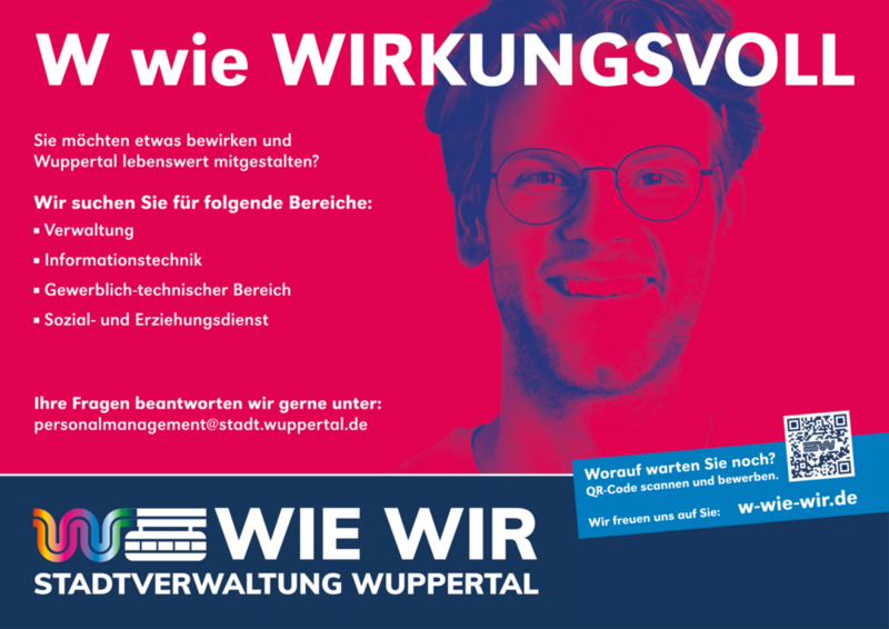 Plakat zur Kampagne mit dem Schriftzug W wie wirkungsvoll