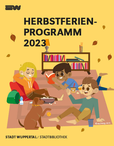 Grafik Herbstferienprogramm Stadtbibliothek Wuppertal