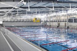 Ansicht des Schwimmbeckens im Schwimmsportleistungszentrums