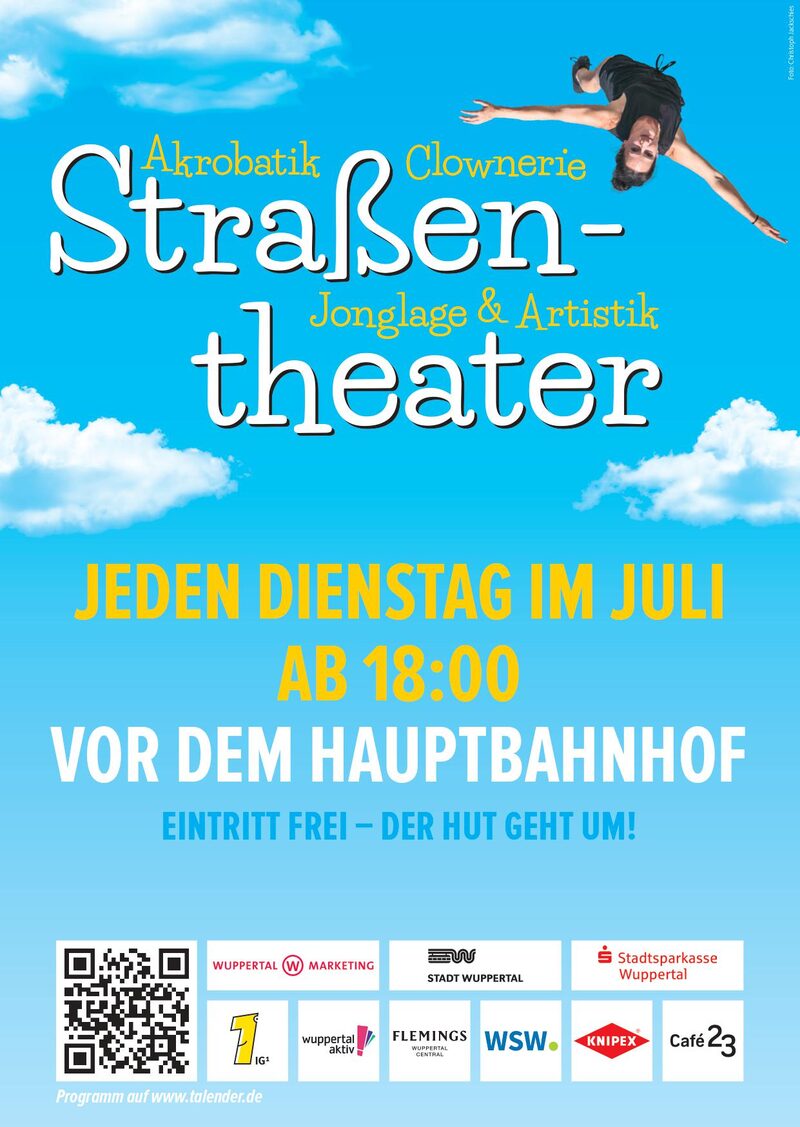 Das Plakat des Straßentheaters.