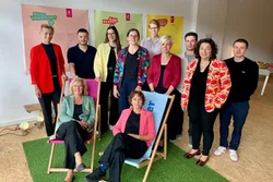 Das BUGA-Team im BUGA-Lokal