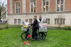 Ein Lastenrad für die Stadtbibliothek