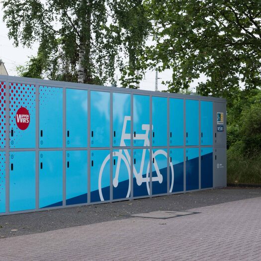 Symbolbild: Eine Fahrradbox der WSW in Vohwinkel.
