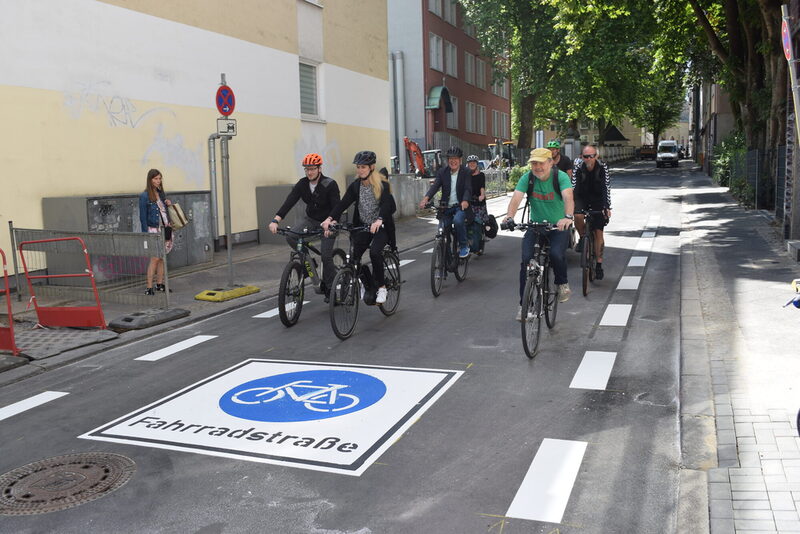 Die Fahrradstraße Neue Friedrichstraße