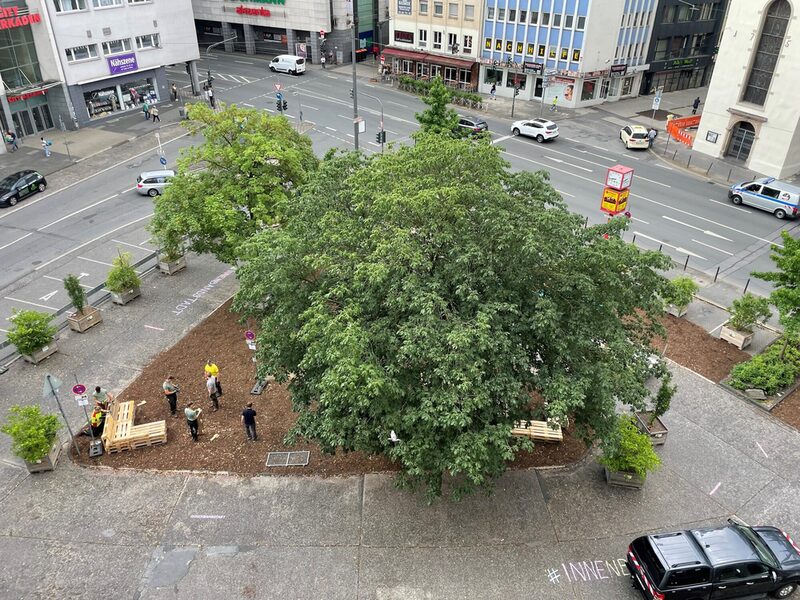 Autofreier Platz am Kolk