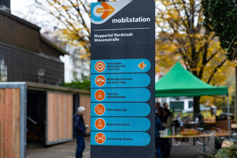 Schild der Mobilstation in der Nordstadt