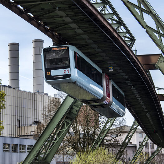 Die Schwebebahn.