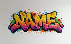 Wand mit Grafitti - erstellt mit KI