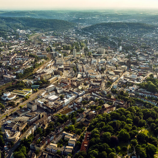 Luftbild von WUppertal